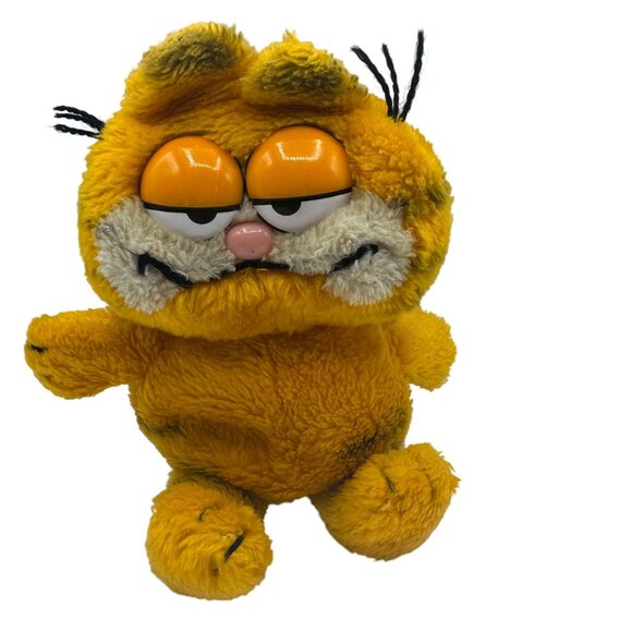 Vintage Garfield Plush Stuffed Animal With Plastic Eyes9 in Jim Davis 1981 - Picture 1 of 4